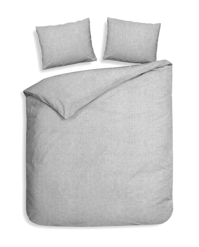 Heckett Lane Dekbedovertrek Flanel Franela - mist grey