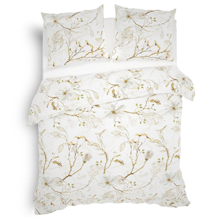 Heckett Lane Dekbedovertrek Flanel Dortea - flowy natural