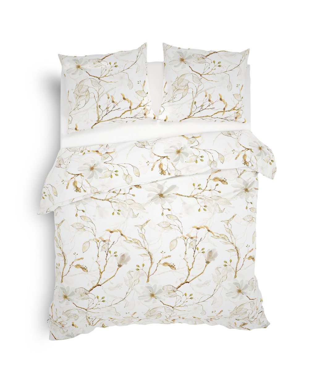 Heckett Lane Dekbedovertrek Flanel Dortea - flowy natural