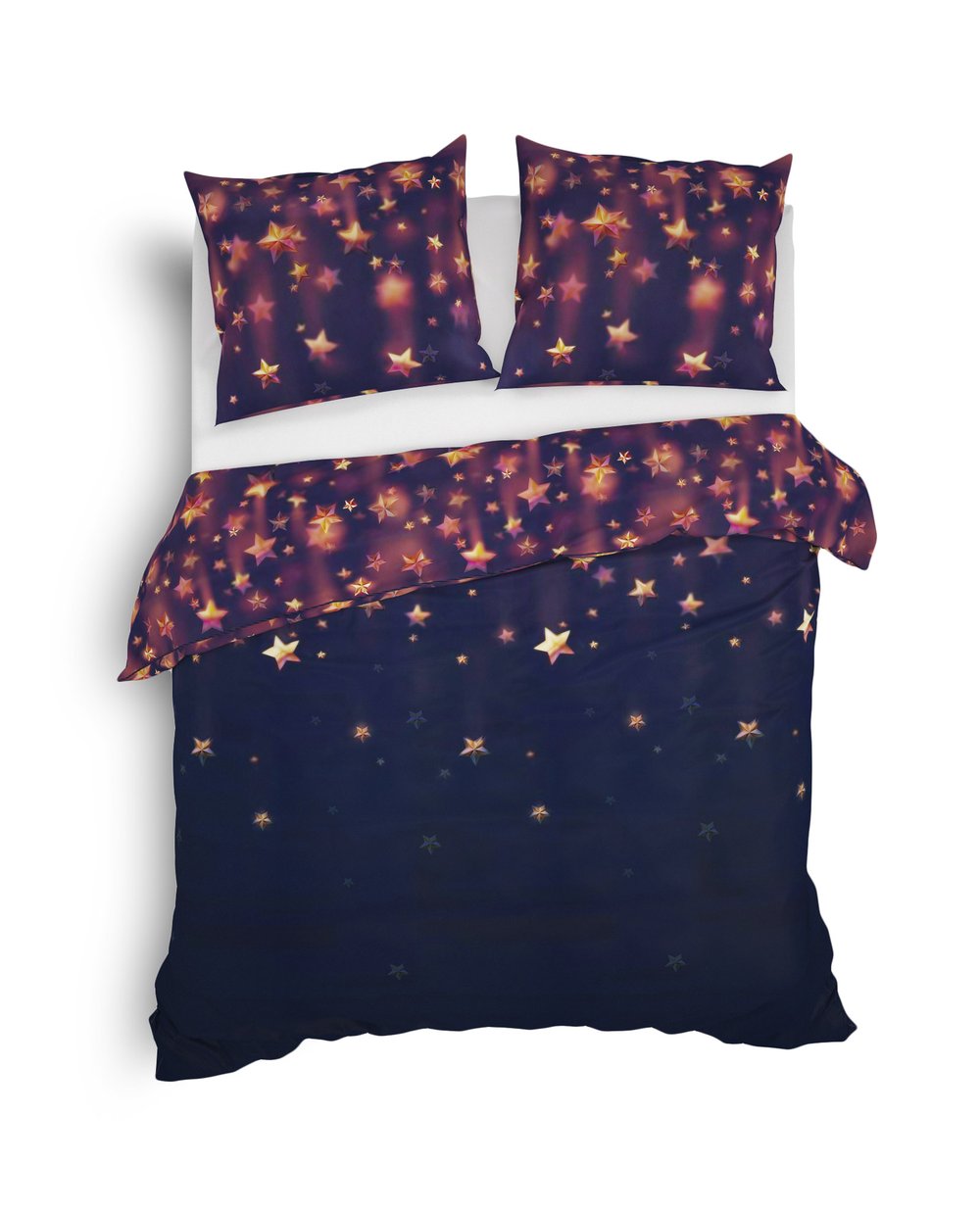 Heckett Lane Dekbedovertrek Flanel Lilou - night purple