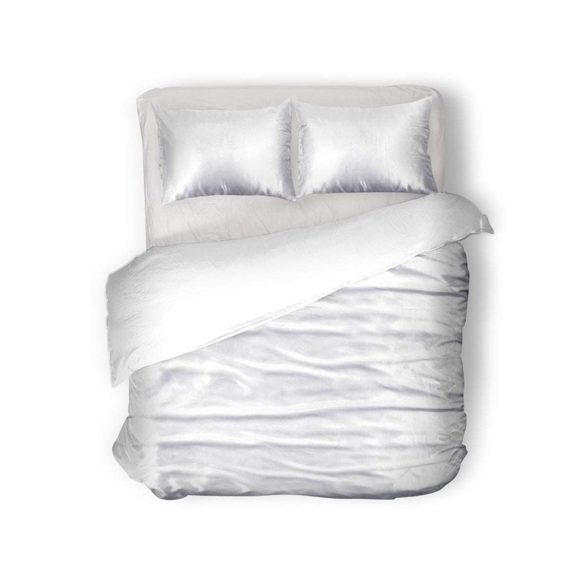 Elegance Silk Dekbedovertrek Glans Satijn white