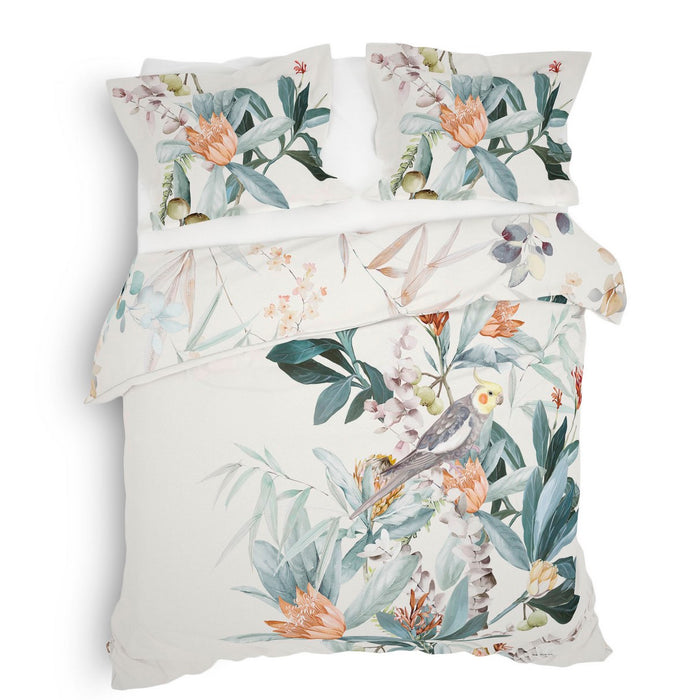 Heckett Lane Dekbedovertrek Katoen Satijn Antoni - urban blue