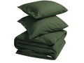 Yumeko overtrekset velvet flanel moss green 240x220 + 2|60x70