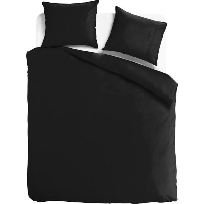 Dreamers Den gewassen Katoen Satijn TC300 Anthracite - 240x260cm