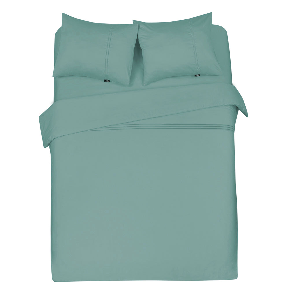 Luxe dekbedovertrek King - 300 TC topkwaliteit - 200x200|220 - jade