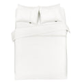 Luxe dekbedovertrek King - 300 TC topkwaliteit - 200x200|220 - wit