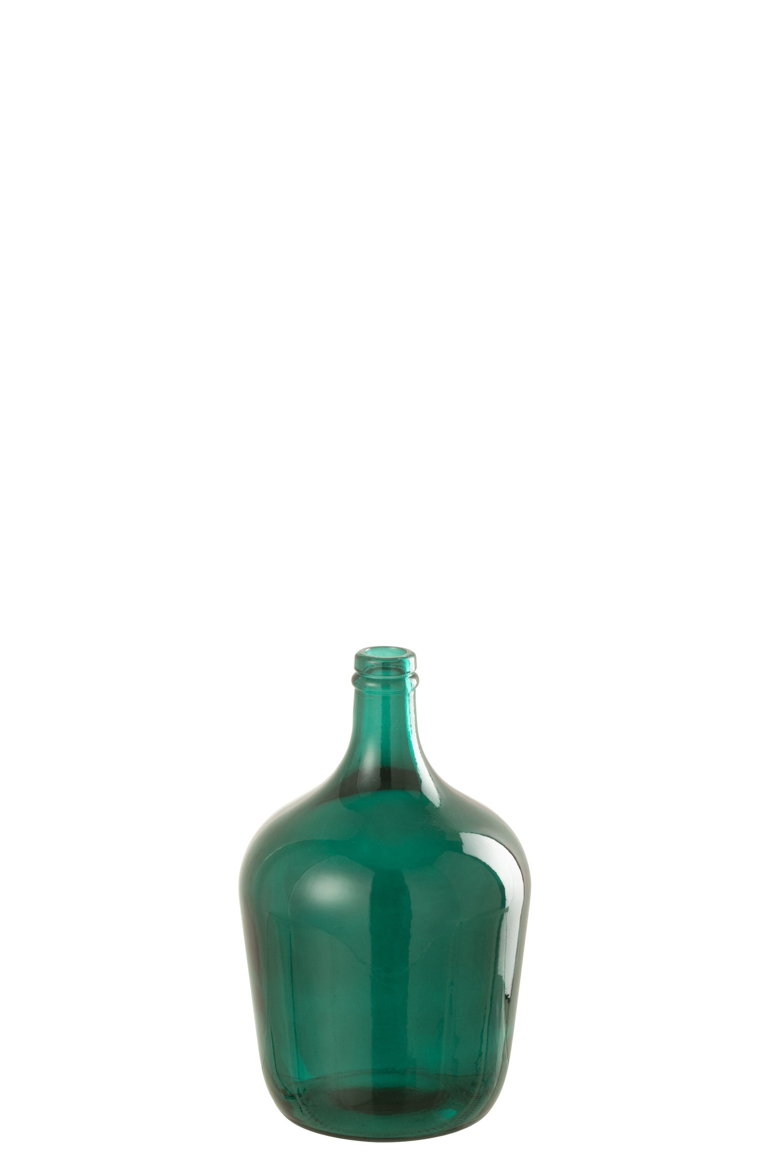 J-Line vaas Fles - glas - groen - 30 cm hoog