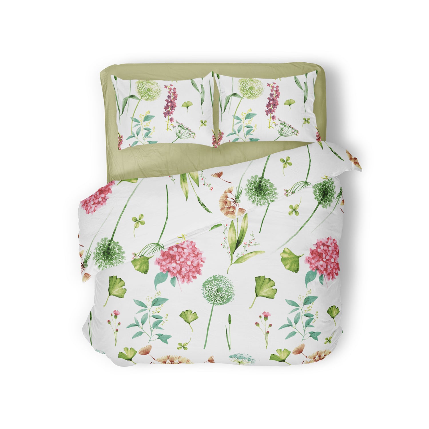 Elegance Dekbedovertrek Spring - groen