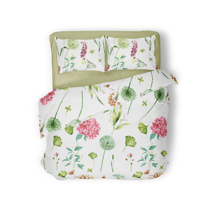 Elegance Dekbedovertrek Spring - groen