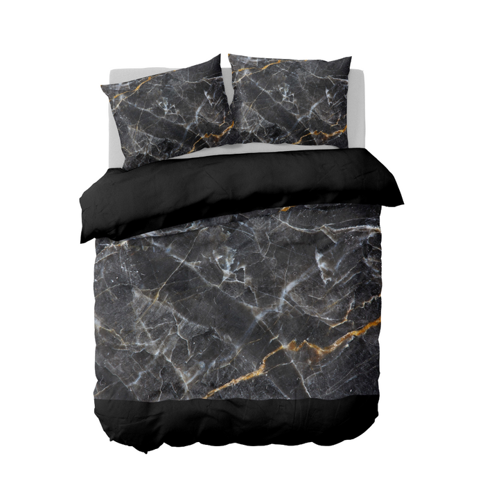 Y-NOT Roy Donders Black Gold Marble Dekbedovertrek 200 x 240 cm
