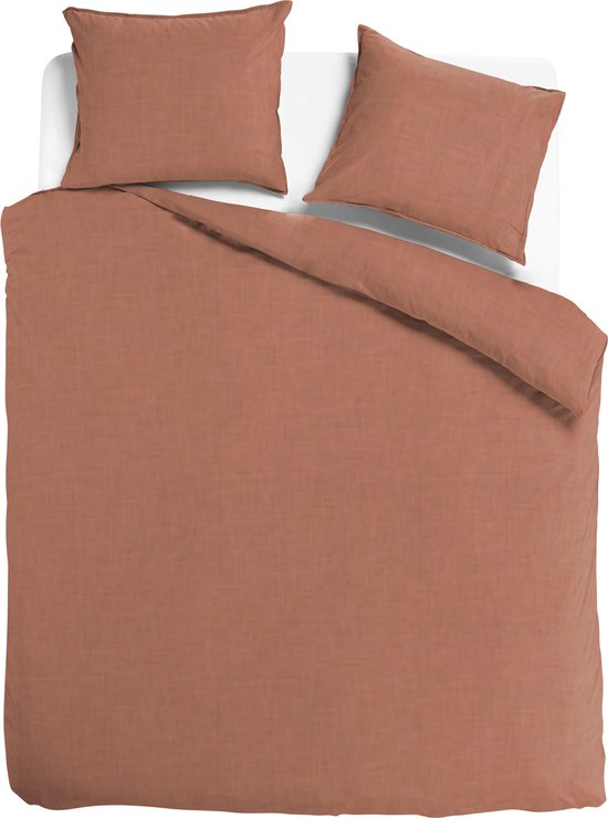 Linnen - Cinnamon - Maat: 2-persoons (200 x 200|220 cm)