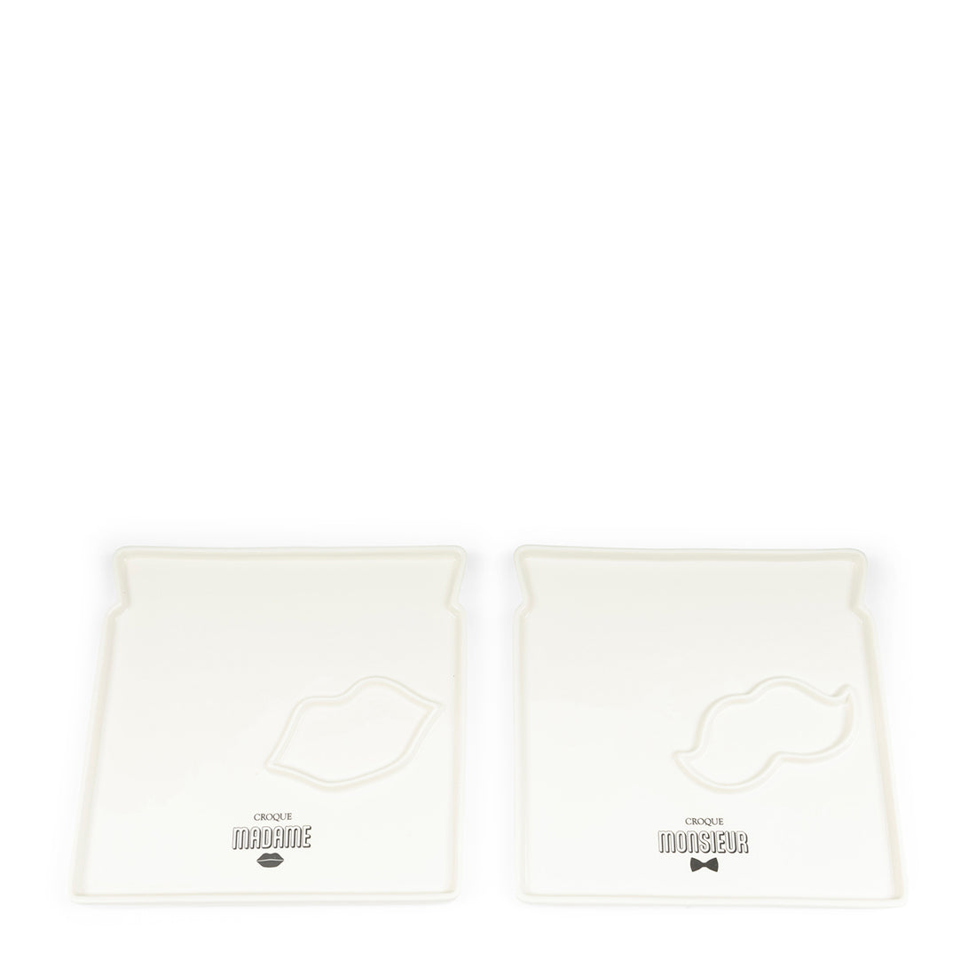 Riviera Maison Borden set wit, bord- Croque Madame & Monsieur 2 stuks