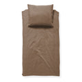 Damai dekbedovertrek Mik - Katoen - 140x200|220 cm - Walnut