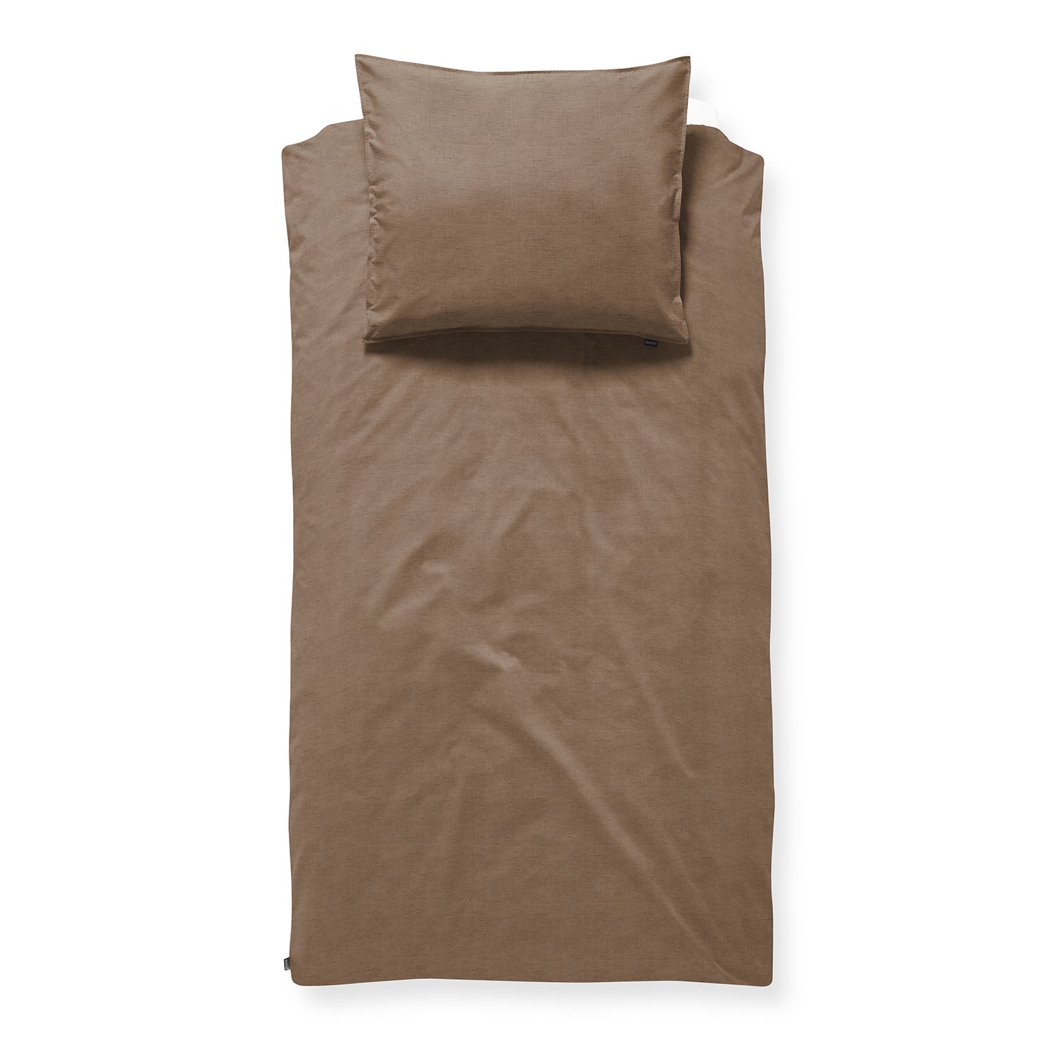 Damai dekbedovertrek Mik - Katoen - 140x200|220 cm - Walnut