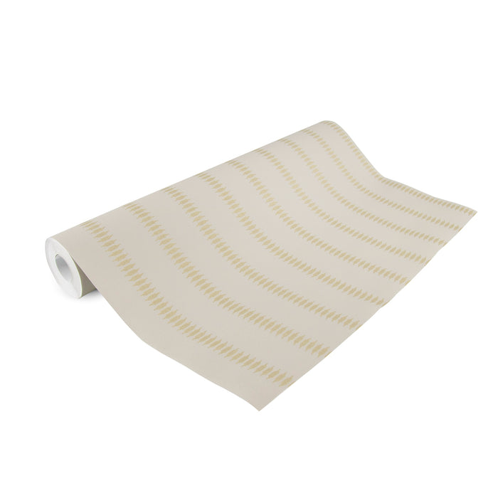 vtwonen Vliesbehang | Gold Diamond Flax - 10mx53cm