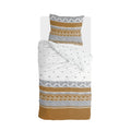 Walra - Dekbedovertrek Ikat Dreams - 140x220 - Wit | Cognac