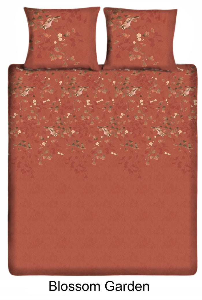 Ten Cate Katoensatijnen Dekbedovertrek - 240x200|220 - Bloesem Spice