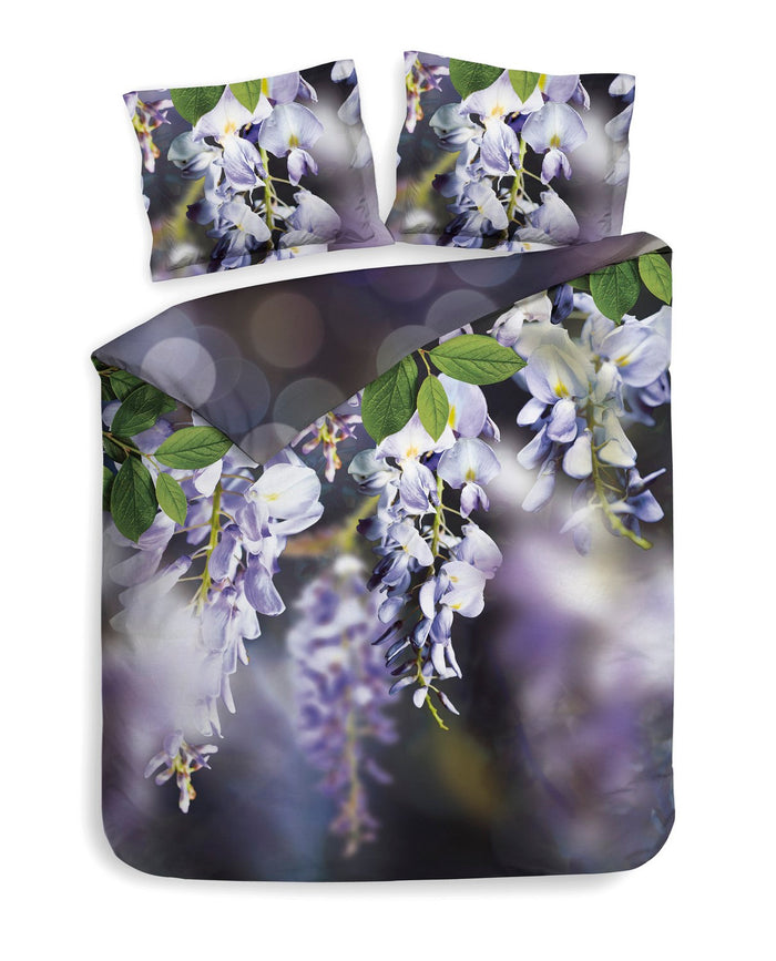 Heckett Lane Dekbedovertrek Katoen Satijn Yuna - shade purple