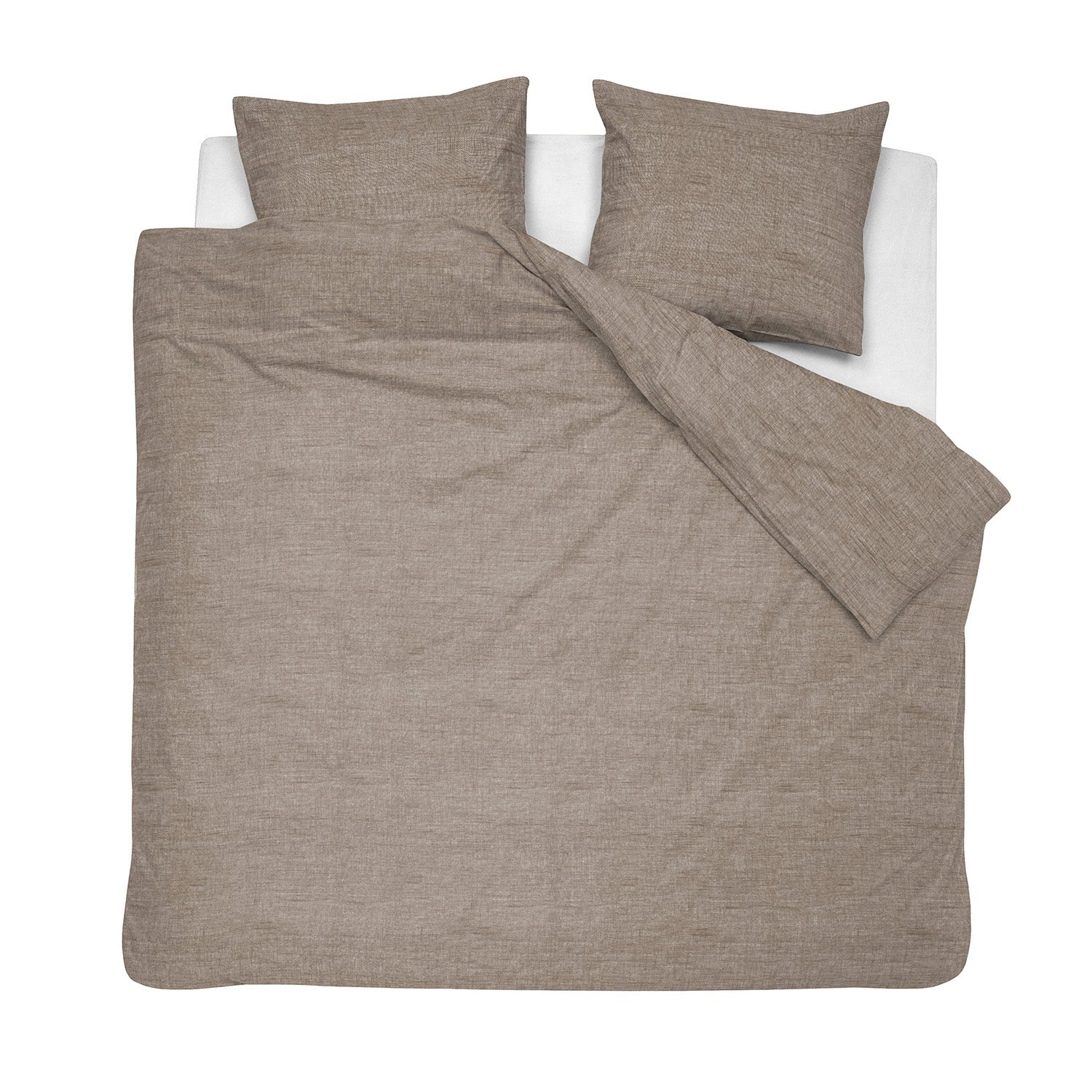 Cinderella dekbedovertrek Lyn - Katoen - 240x200|220 cm - Sand