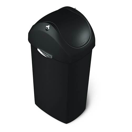 Simplehuman - Afvalemmer Kunststof Swing zwart, 40 liter - Simplehuman