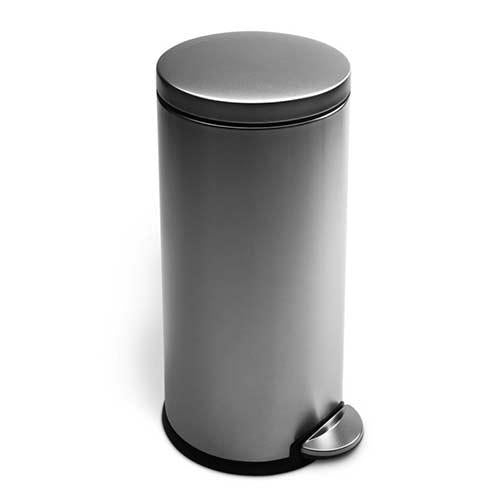 Simplehuman - Afvalemmer Round Step, 30 liter - Simplehuman