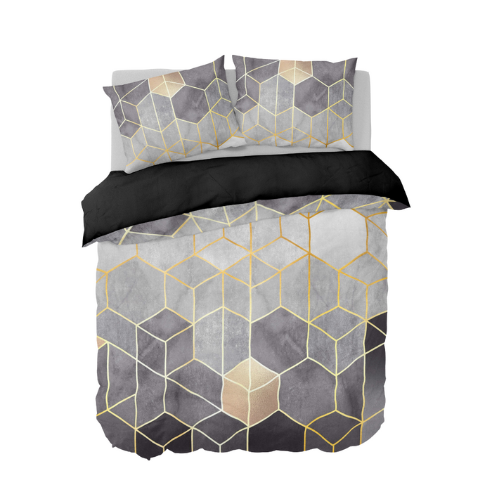 Y-NOT Roy Donders Art Deco Cube Dekbedovertrek 240 x 240 cm