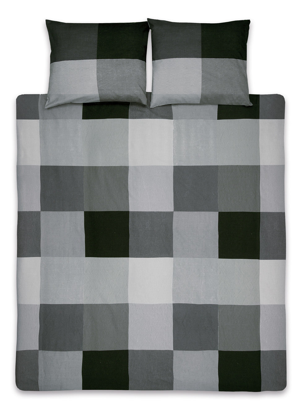 Ten Cate Katoenen Dekbedovertrek - 240x200|220 - Block Antraciet