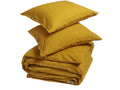 Yumeko overtrekset velvet flanel indian yellow 240x220 + 2|60x70