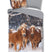 Good Morning Kinder Dekbedovertrek Flanel Happy Horses - multi