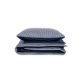 Van Morgen Overtrekset percal katoen striped deep blue 260 x 220 cm