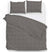 Zo Home Dekbedovertrek Katoen Lino Linnen Look dark grey