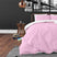 Zensation Twin Face Pink|White - Dekbedovertrek: 200 x 220