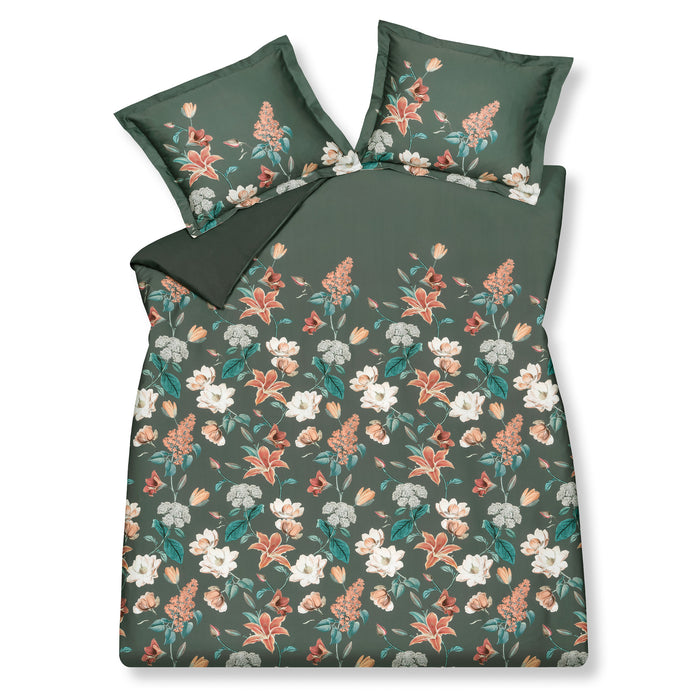 Vandyck Dekbedovertrek FINE LEAVES Earth Green 240x220 cm