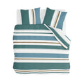 Walra - Dekbedovertrek Stripes & Stitches - 240x220 - Groen