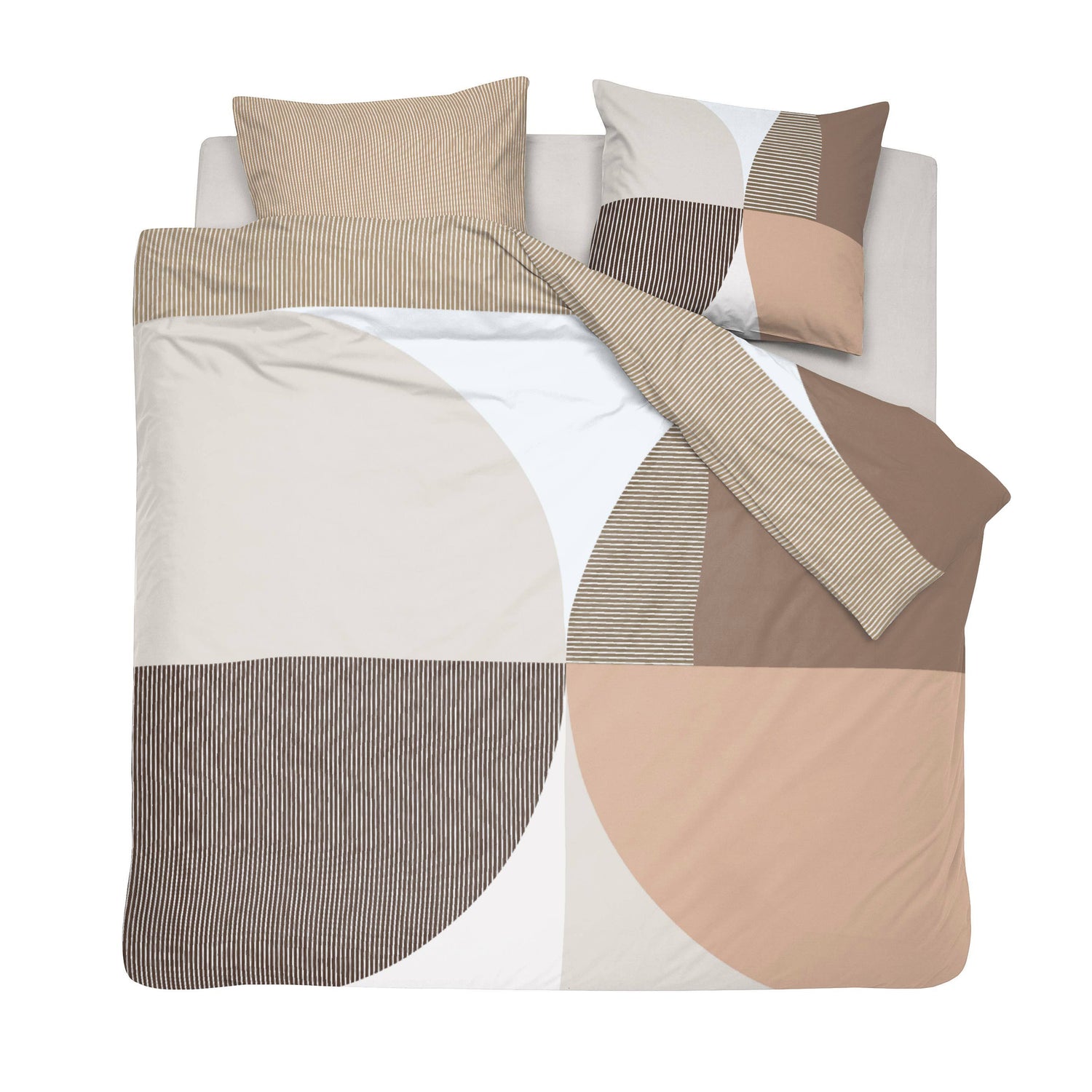 Cinderella Knut - Dekbedovertrek - Katoen - 240x200|220 cm - Terra