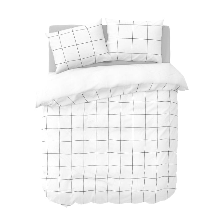 Y-NOT Sverre Wit Dekbedovertrek 240 x 220 cm