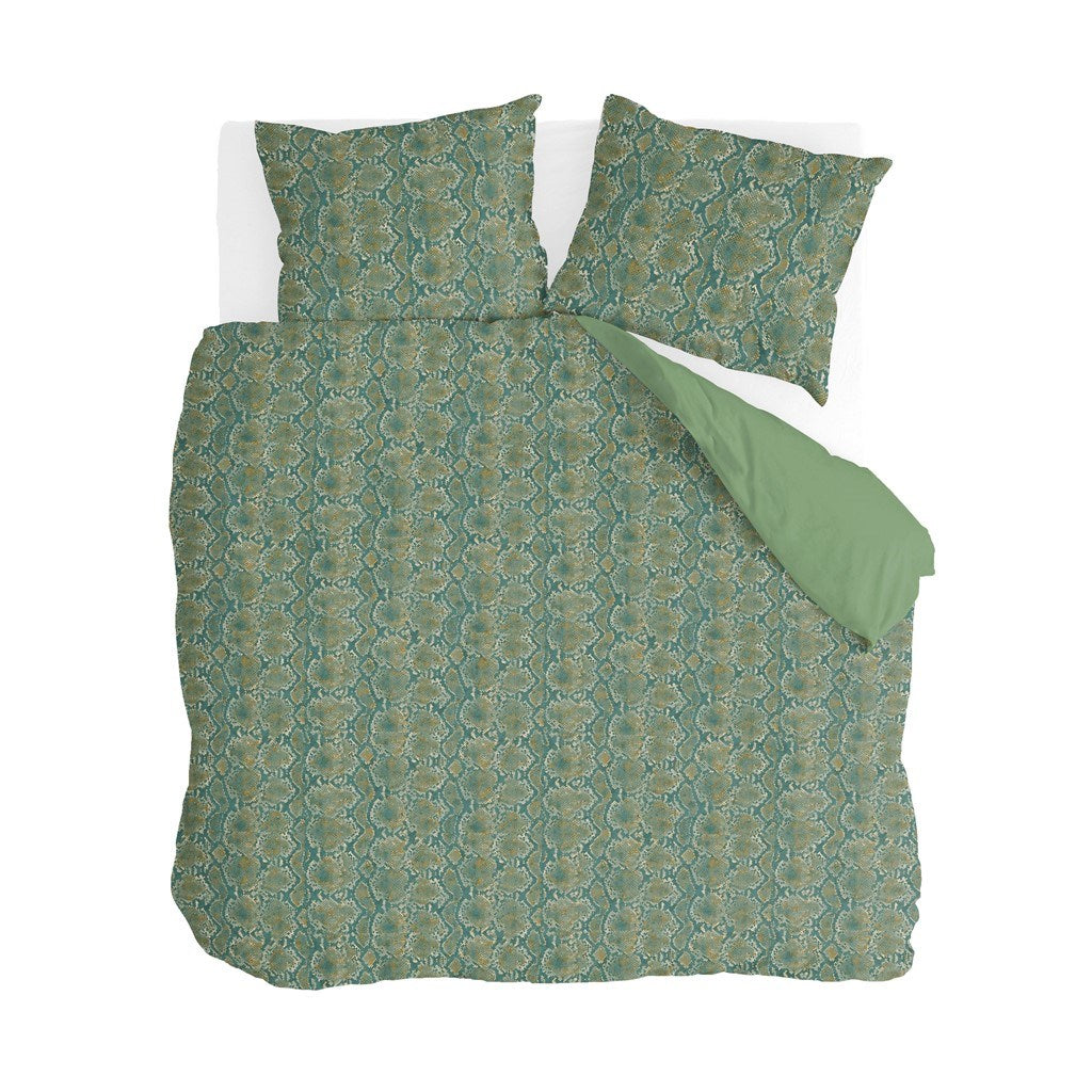 Byrklund - Dekbedovertrek Scary Snake - 240x220 - Groen