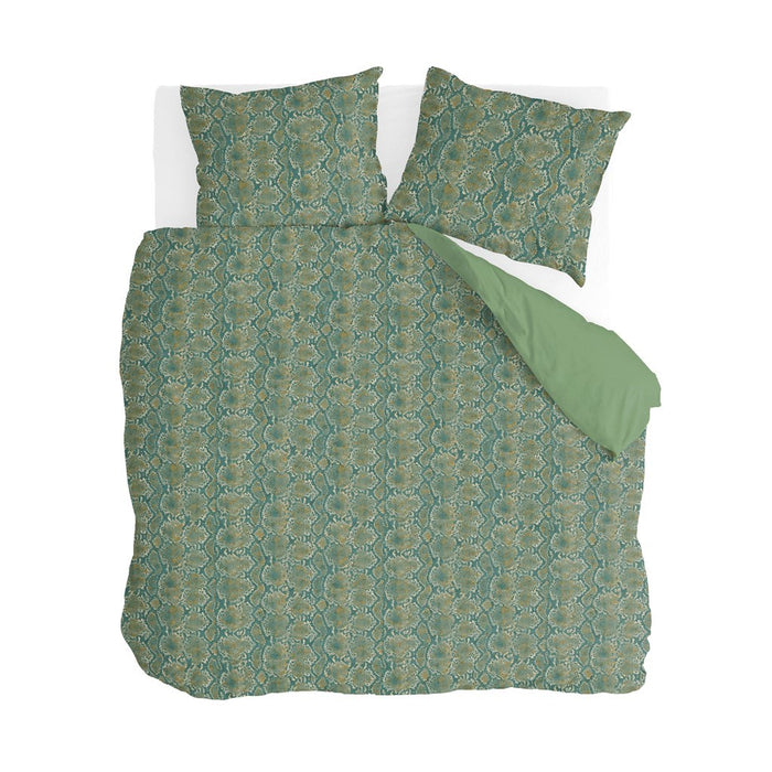 Byrklund - Dekbedovertrek Scary Snake - 240x220 - Groen