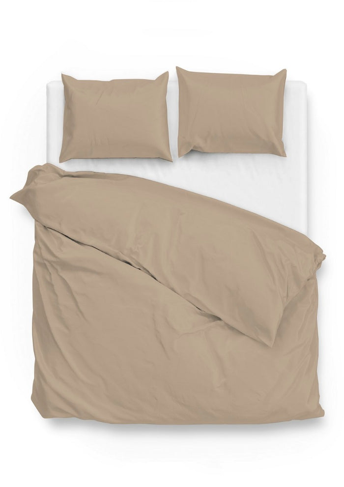 Zo Home Satinado Dekbedovertrekset Uni Katoen Satijn - forest sand