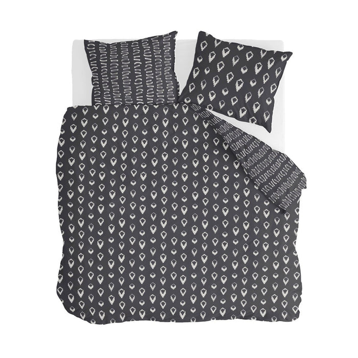 Walra - Dekbedovertrek Remade Turned Cones - 240x220 - Off Black