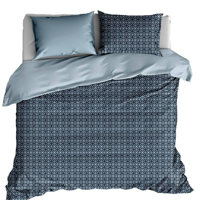 De Witte Lietaer Nickel dekbedovertrek - Blue Fog - Lits-jumeaux