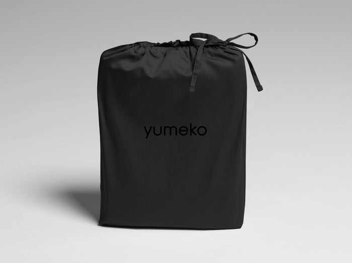 Yumeko overtrekset katoen satijn dark anthracite 240x220 + 2|60x70