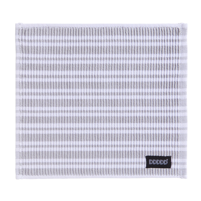 DDDDD vaatdoek Basic Clean - 30x30cm - Lichtgrijs gestreept - 4 stuks