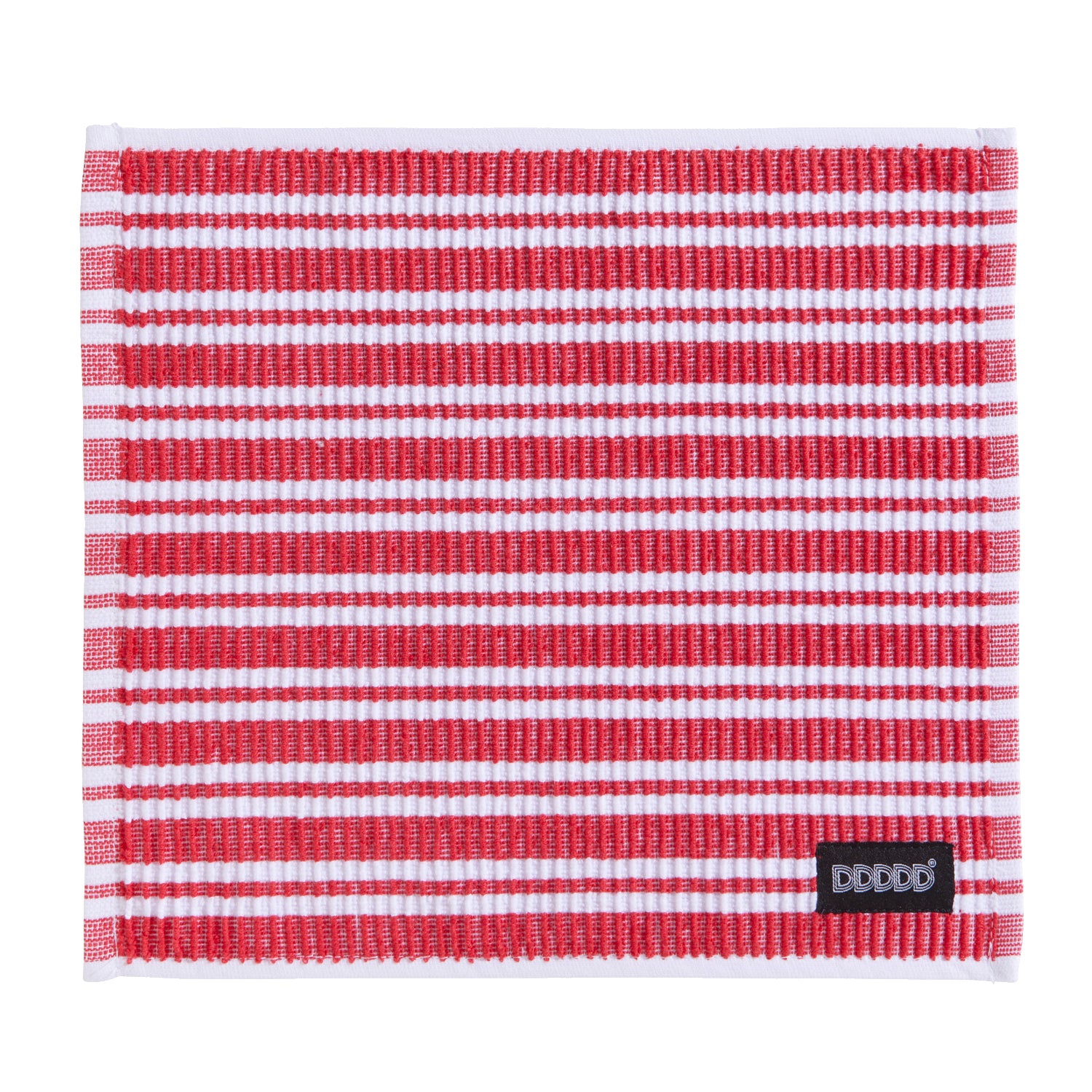 DDDDD vaatdoek Basic Clean - 30x30cm - Rood gestreept - 4 stuks