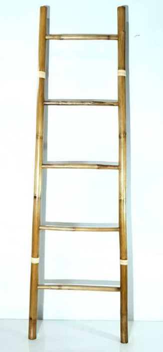 Fine Asianliving Bamboe Ladder Naturel 45x180cm Handgemaakt in