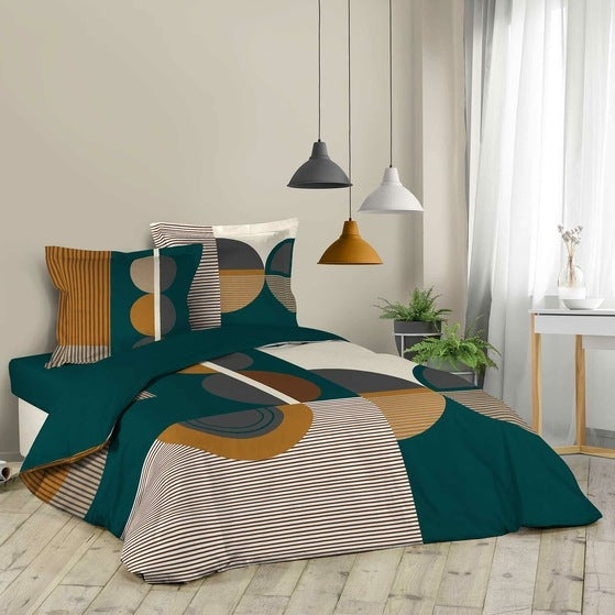 CASA DI ELTURO Dekbedovertrek Geo - 240 x 200|220 cm & 2 slopen