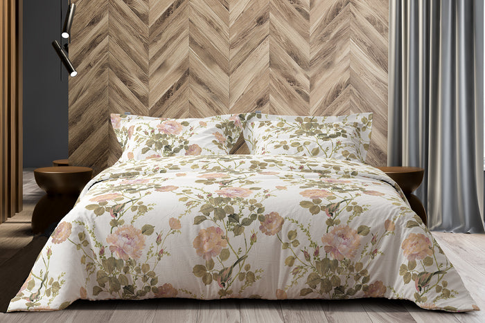 LINNICK Dekbedovertrek katoen Juliet - white