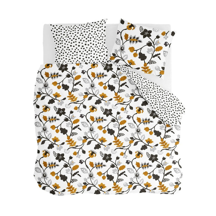 Walra - Dekbedovertrek Dots & Flowers - 240x220 - Wit