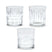 Orange85 Waterglazen 33 cl Set van 3 Chique Drinkglazen Transparant...