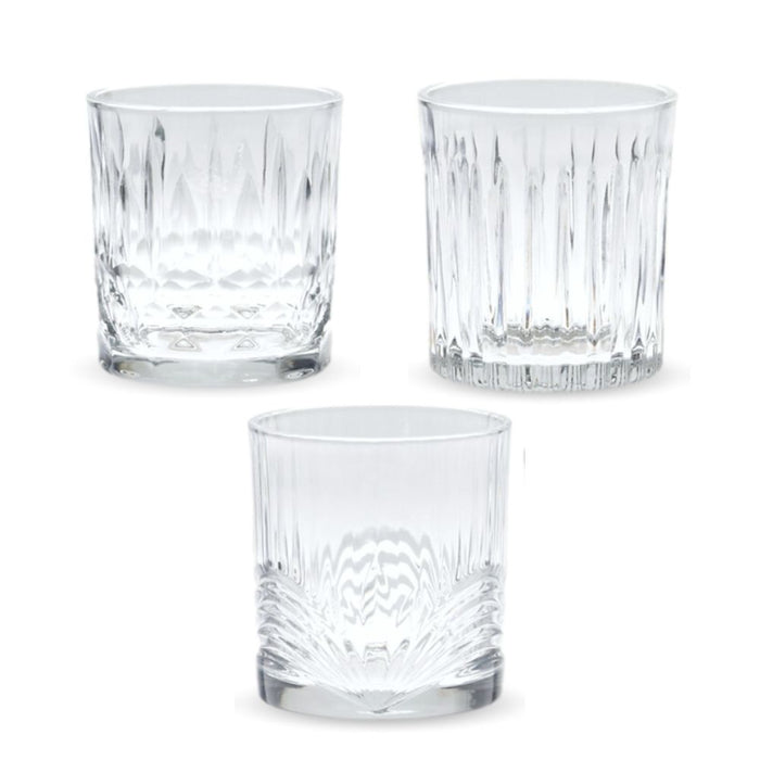 Orange85 Waterglazen 33 cl Set van 3 Chique Drinkglazen Transparant...